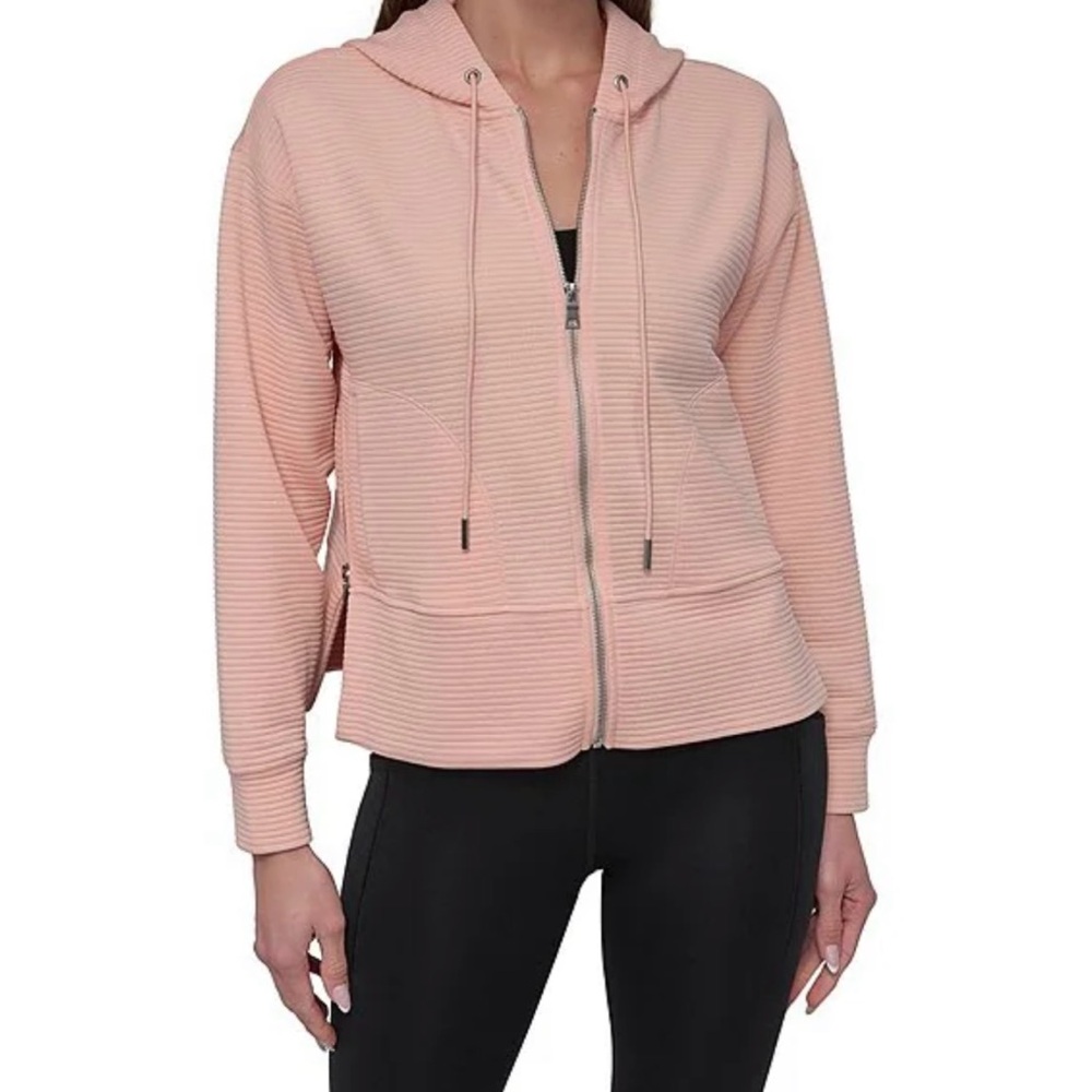 DKNY Sport Light Coral Hooded Jacket